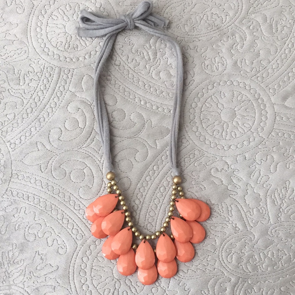 Coral statement necklace